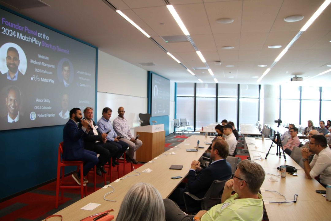 The founder panel underway at the 2024 Summit