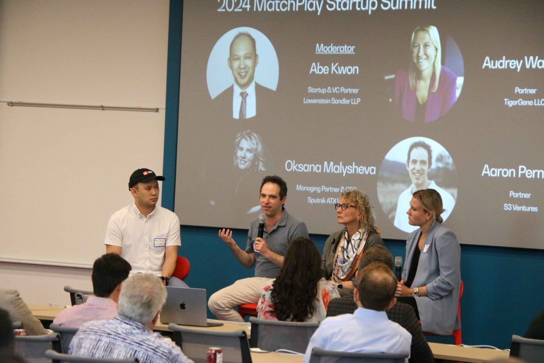 The investor panel underway at the 2024 Summit