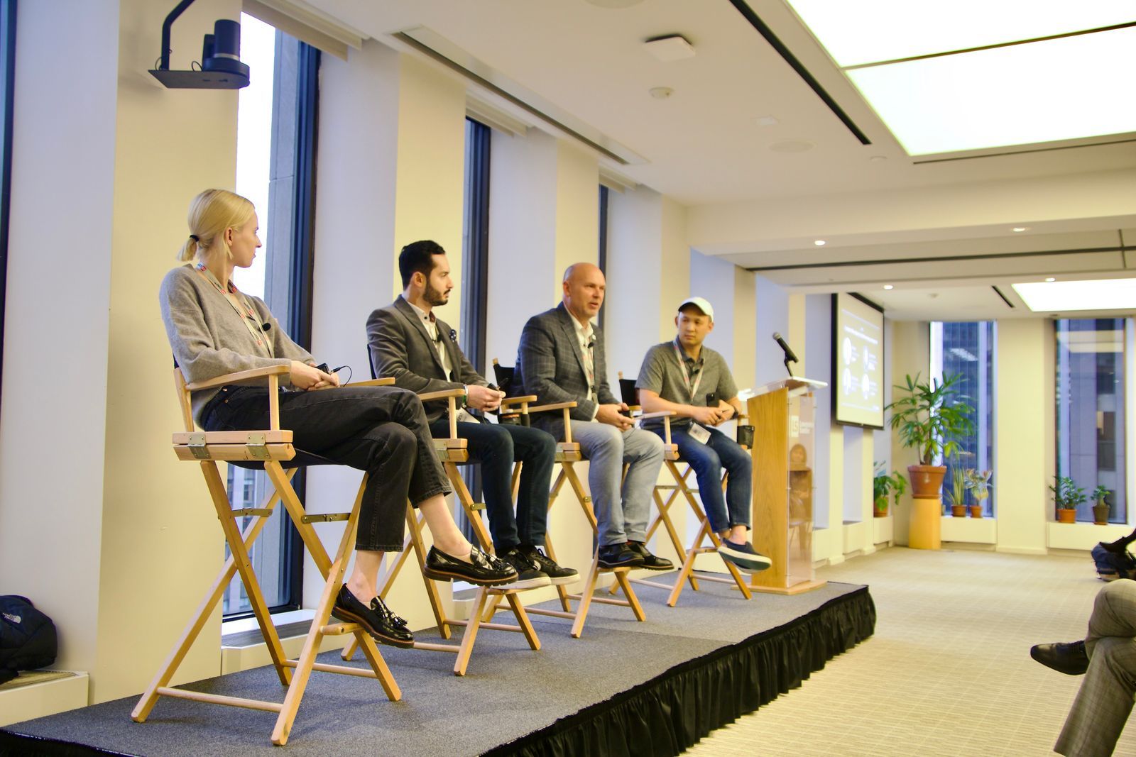 Panellists on stage at the 2025 MatchPlay Startup Summit